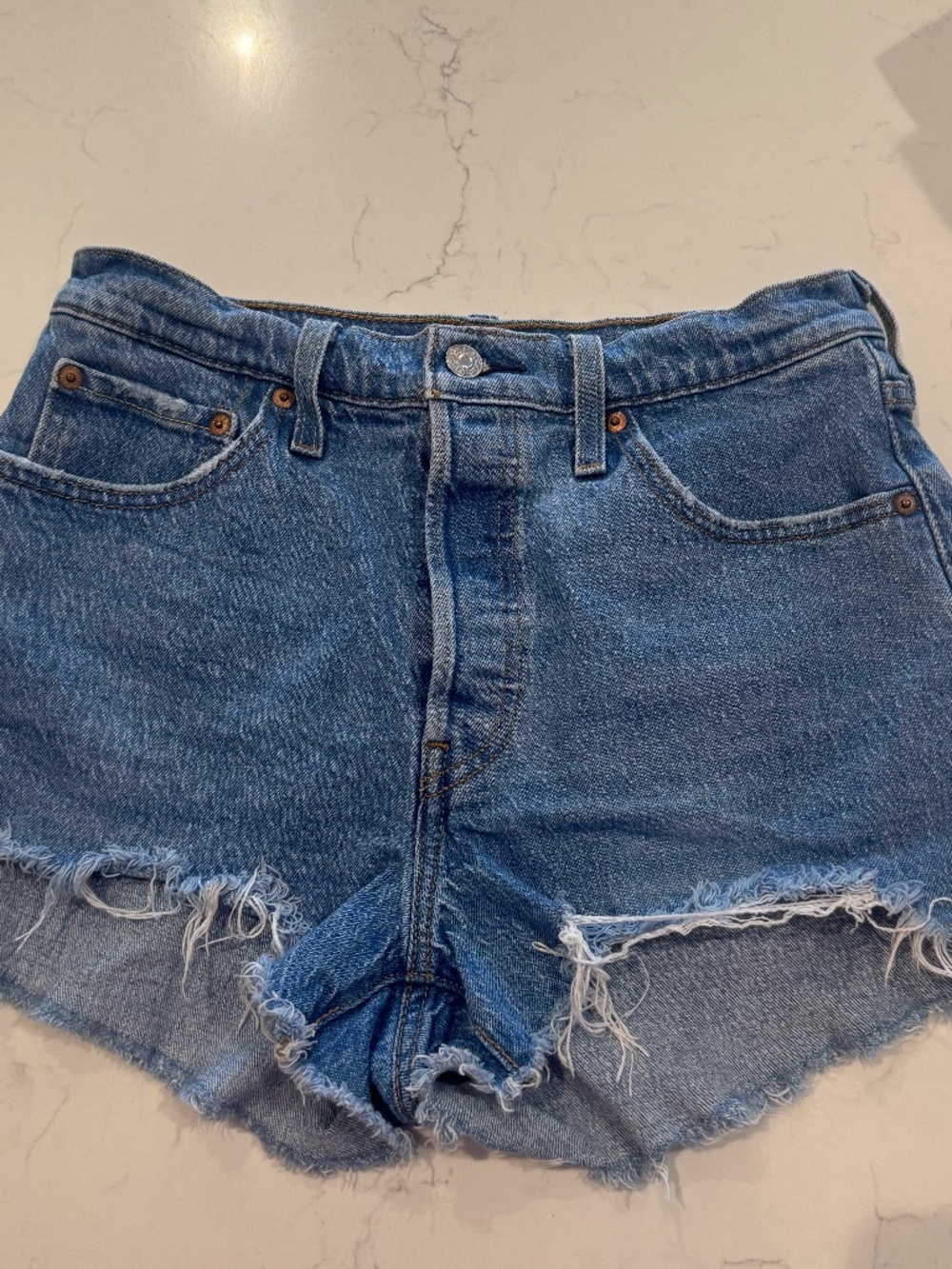 Levi's 501 Denim Shorts Button Fly | 28